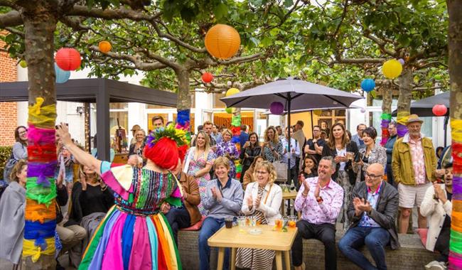 Pride Celebration in the Courtyard at Pallant House Gallery
