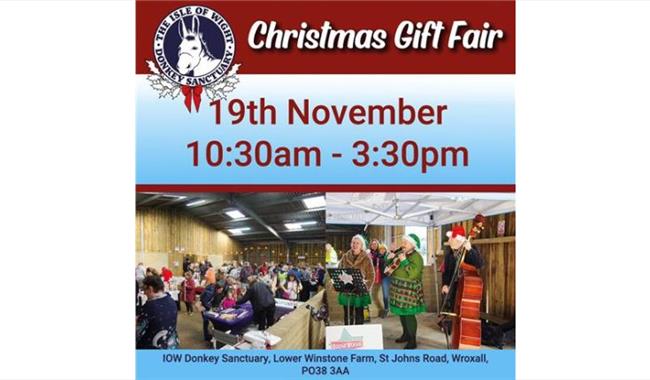 Christmas Gift Fair at the Isle of Wight Donkey Sanctuary, what's on, event, Isle of Wight