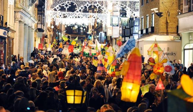 Lantern Parade at Winchester Cathedral