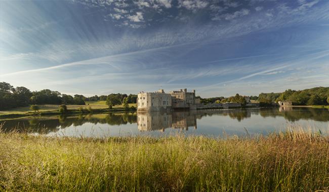 Exterior view of Leeds Castle, Kent