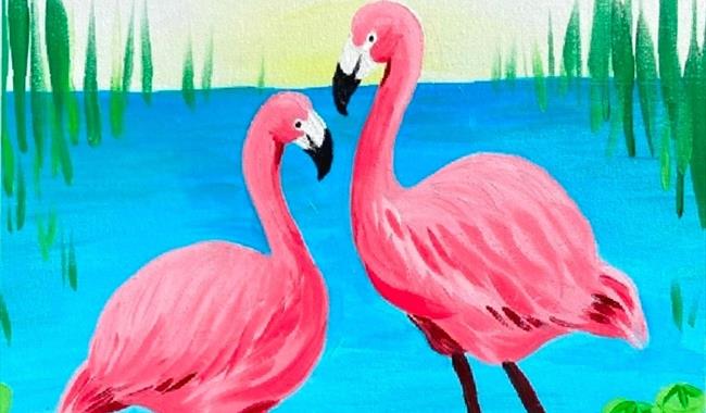 Let's Flamingle artwork