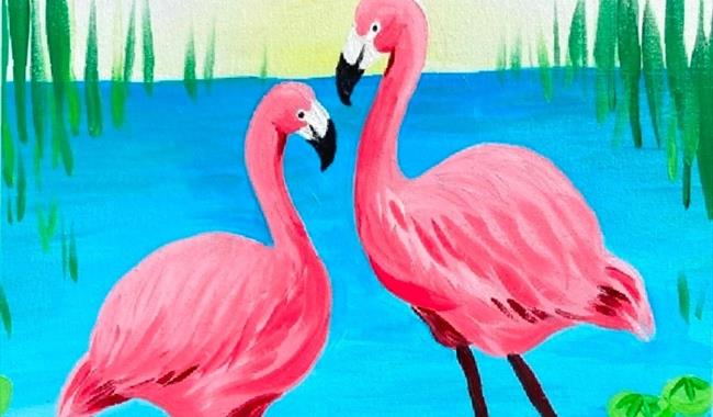 Let's Flamingle artwork