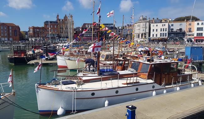 Little Ships moored at Ramsgate Royal Harbour
