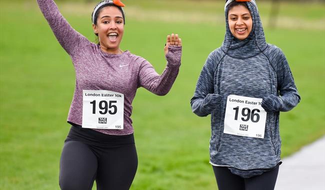 Runners at London Easter 10k
