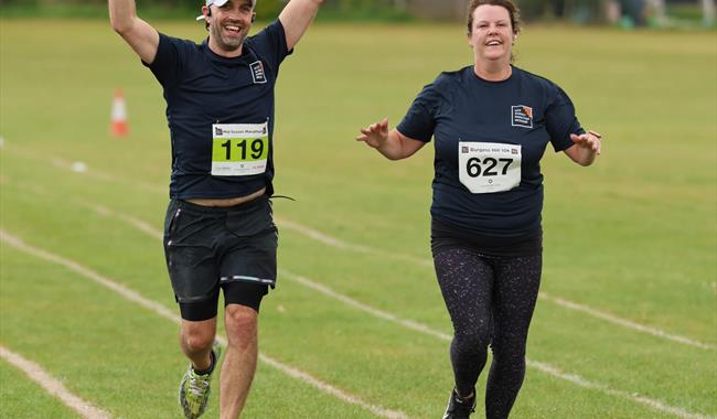 participants running on course
