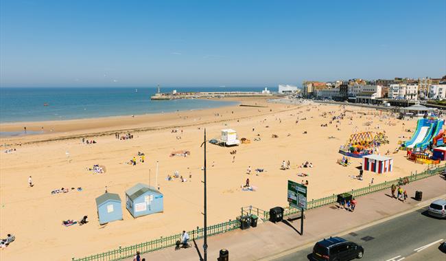 The beautiful beach of Margate Main Sands in Thanet, Kent Credit Thanet District Council