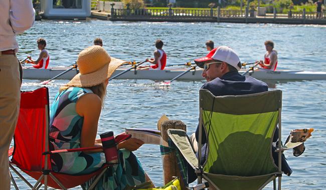 View of racing at Marlow Town Regatta