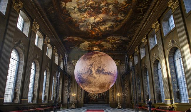 Rendering of Mars in the Painted Hall.