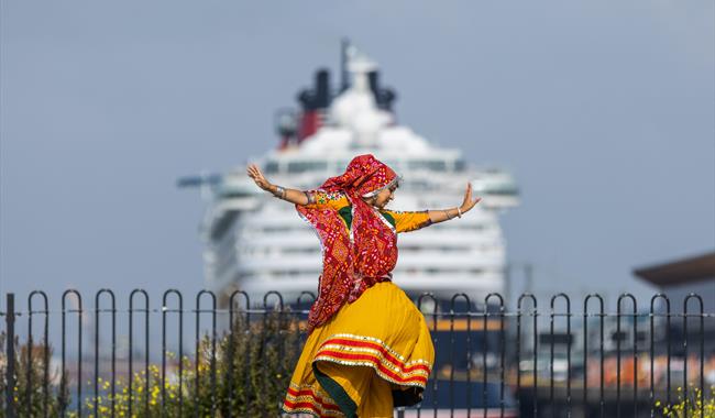 Dancer at Southampton Mela Festival