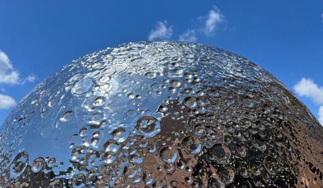 Luke Jerram's Mirror Moon at Royal Observatory Greenwich