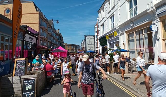A busy Palmerston Road during Southsea Food Festival