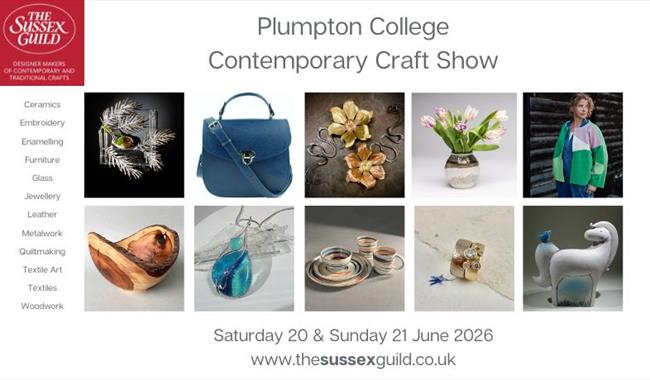 An image grid showing images of handmade crafts including jewellery, leather, glass, ceramics, furniture.