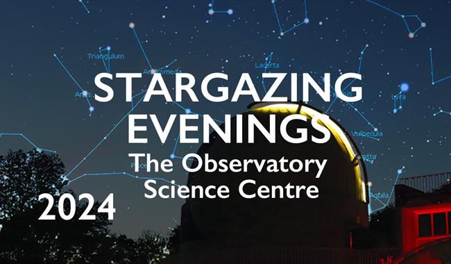 Poster for Stargazing evenings at Herstmonceux.