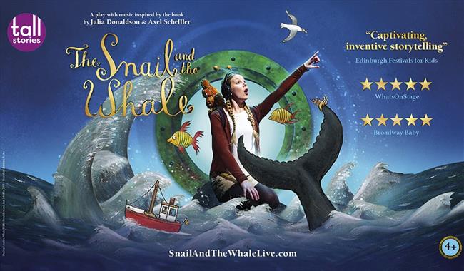 Poster for The Snail and the Whale, featuring its five-star reviews.