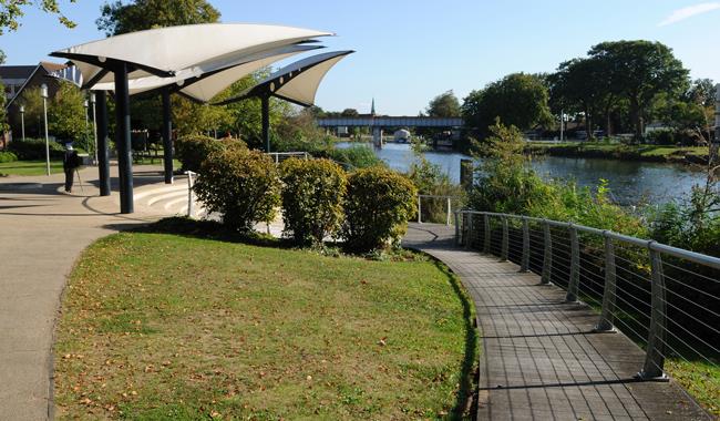 Staines Riverfront credit Spelthorn Borough Council