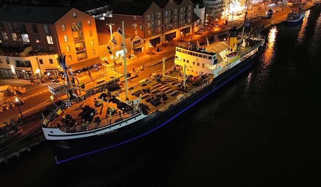 Steamship Shieldhall alongside Poole Quay