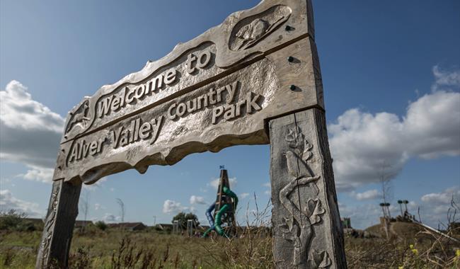 Entrance to Alver Valley Country Park
