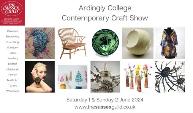 An image grid showing images of handmade crafts including furniture, jewellery, leather, textiles, ceramics, embroidery, wood accessories and metalwor