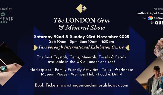 The London Gem & Mineral Show Poster