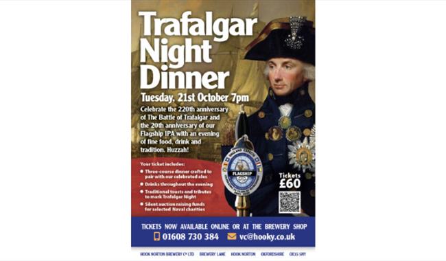 Trafalgar Night Dinner & Drinks Evening at Hook Norton Brewery