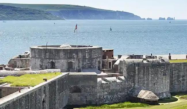 Hurst Castle from above