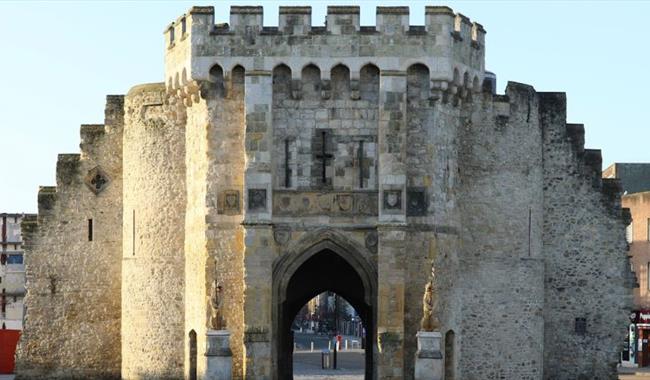 View of the Bargate the historic entrance to Southampton