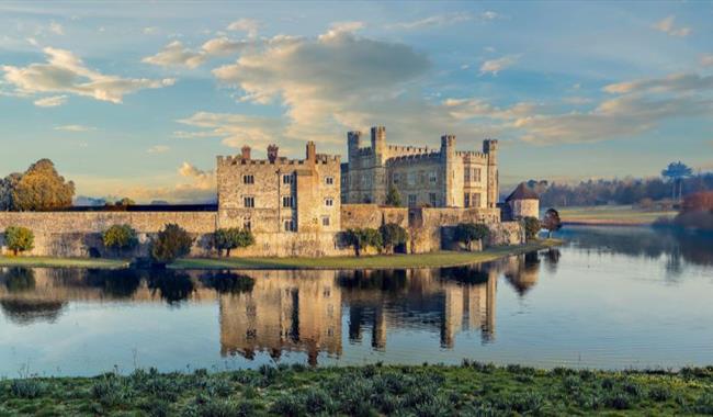 View over Leeds Castle in Kent