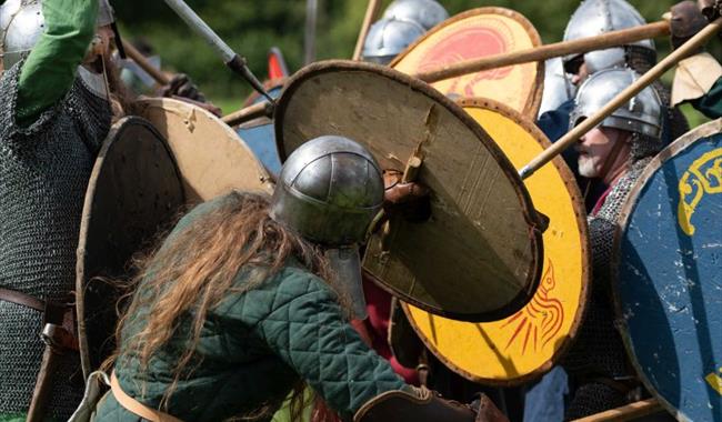 Viking Re-enactors at Chiltern Open Air Museum