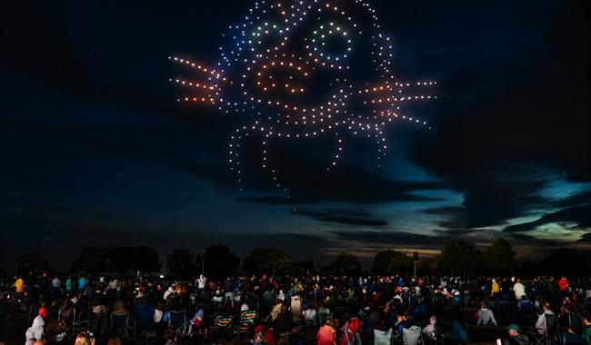 Space Safari Drone Light Show at Loseley Park Guildford