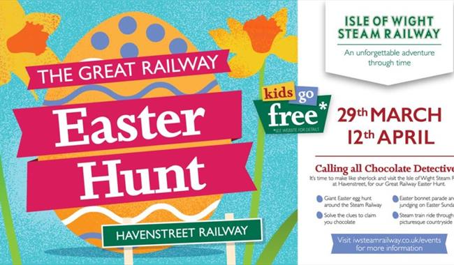 The Great Railway Easter Hunt at the Isle of Wight Steam Railway