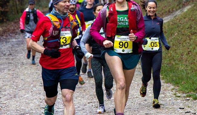 Runners at Wendover Woods HM & 10k