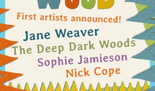 Wood HQ, First artists announced, Jane Weaver, The Deep Dark Woods, Sophie Jamieson and Nick Cope. Tickets available at www.woodhq.org