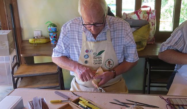 Bentley Wildlife Wood Carvers Display