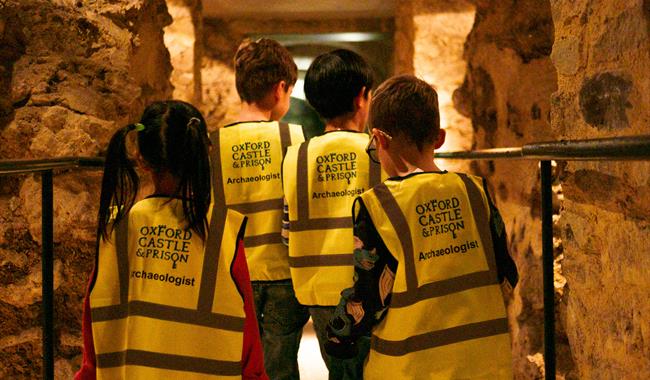 Children learning archaeology at Dig!