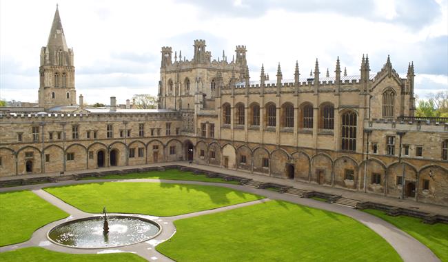Christ Church Quadrangle in the heart of Oxford