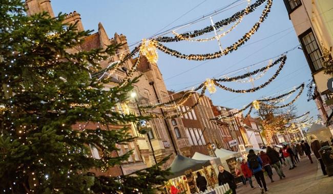 Chichester Christmas lights switch on