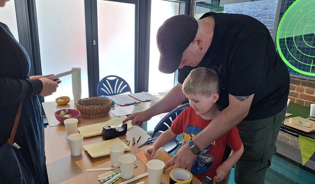 Getting hands-on during the event