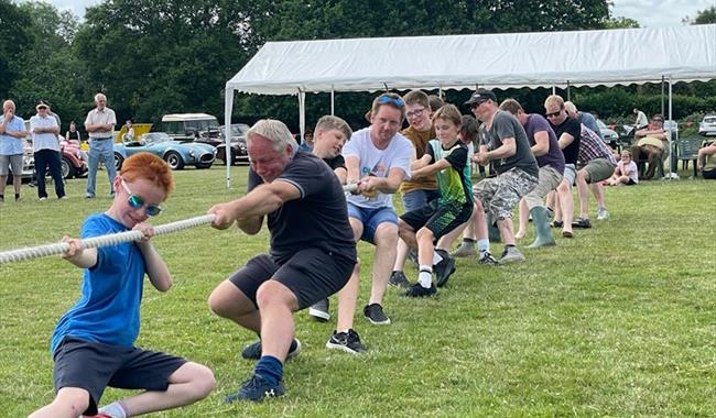The tug of war gets underway at the Bellingdon and Asheridge Village Fete.