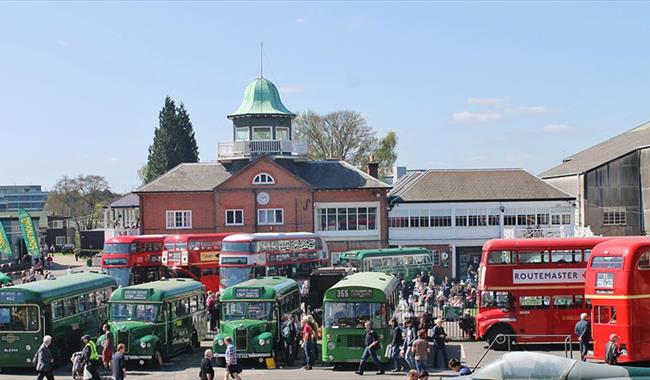 London Bus Museum Spring Gathering at Brooklands Museum