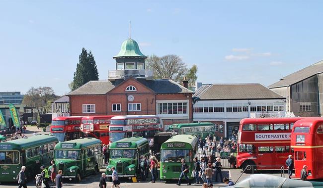 London Bus Museum Spring Gathering 2023 at Brooklands Museum