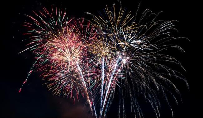 Fireworks in the sky, Fireworks at Sandown Pier, Easter celebrations, Isle of Wight, what's on, event