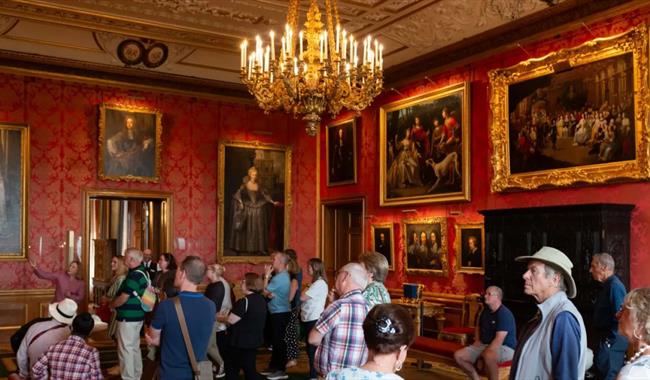 People on an exclusive guided tour of Windsor Castle