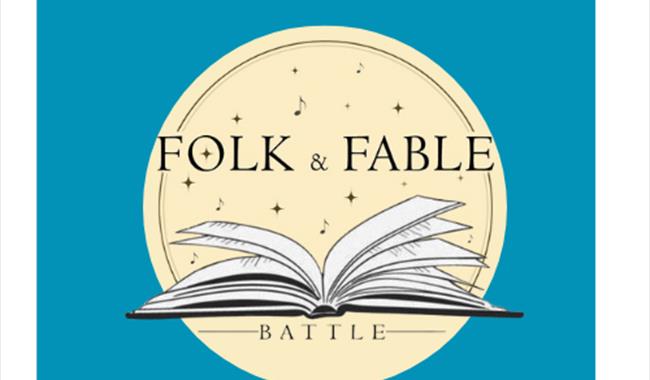 graphic poster for Folk & Fable Festival