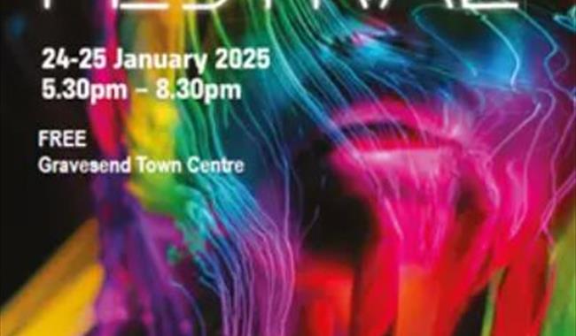 Gravesend Town Centre Light Festival, January 2025