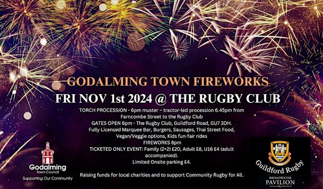 Godalming Town Fireworks 2024