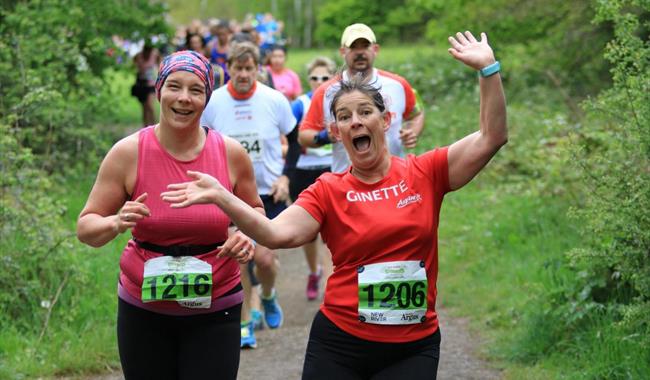 participants running on course