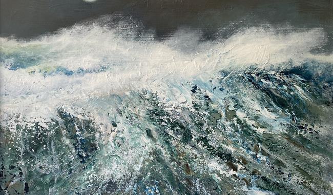 Stormy sea image