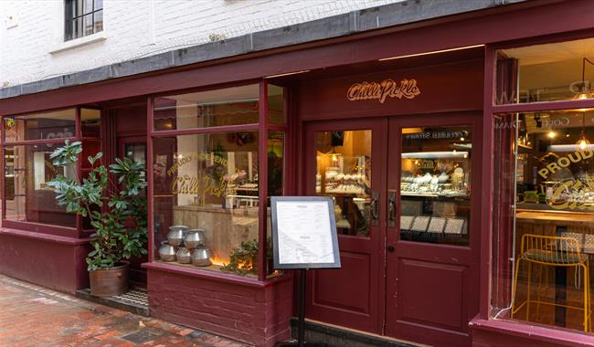 A view from the street of the Chilli Pickle in it's new premises