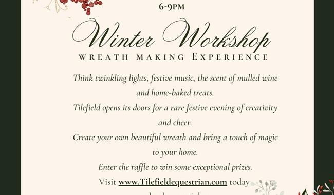 wreath making advert with details