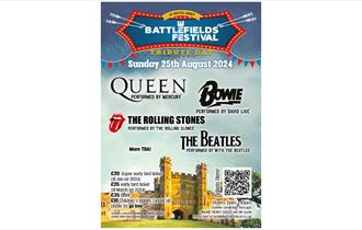 poster for Battlefields Festival at Battle Abbey.